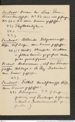 Nachlass Franz Steindachner, Liste von Prinzessin Therese von Bayern an Franz Steindachner, Inv.Nr. 537.10, Seite 11